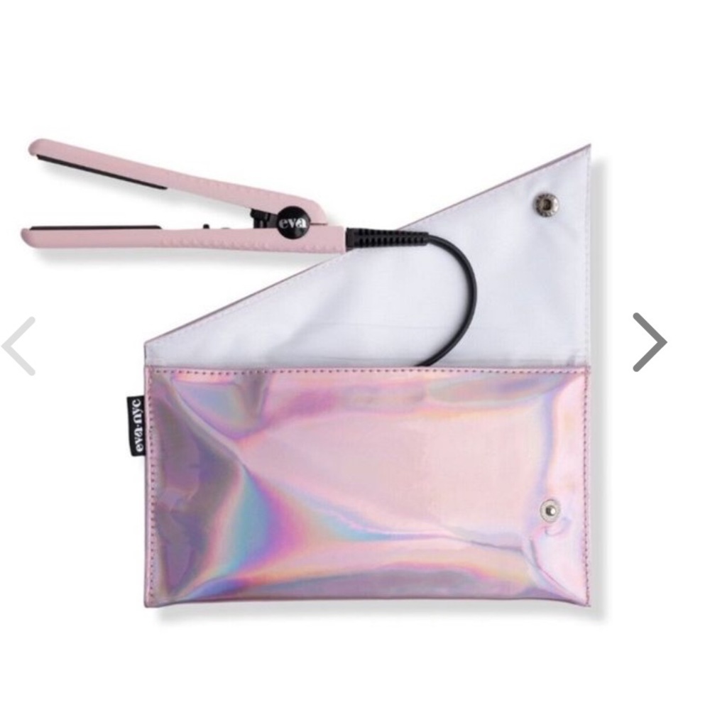 Mini travel size flat iron straightener